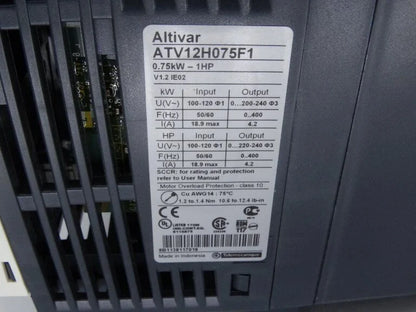 SCHNEIDER ELECTRIC ATV12H075F1 DRIVE | High-Efficiency Industrial Motor | Customizable for Various Applications - SCHNEIDER ELECTRIC [2]