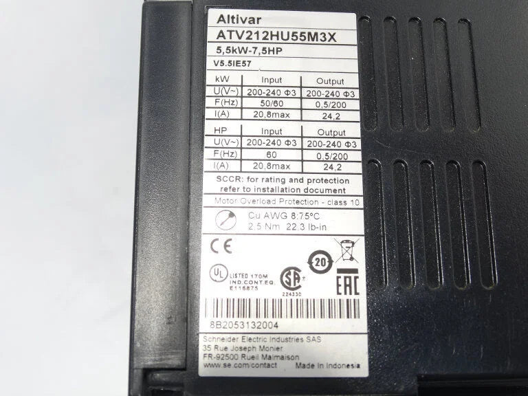SCHNEIDER ELECTRIC ATV212HU55M3X DRIVE | Schneider Electric ATV212HU55M3X | Schneider Electric ATV212HU55M3X | Schneider Electric ATV212HU55M3X | Schneider Electric ATV212HU55M3X - SCHNEIDER ELECTRIC [3]
