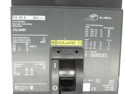 SCHNEIDER ELECTRIC FAL34080 Circuit Breaker, Schneider Electric FAL34080 Circuit Breaker, FAL34080 Circuit Breaker, Schneider Electric FAL34080 - SCHNEIDER ELECTRIC [1]