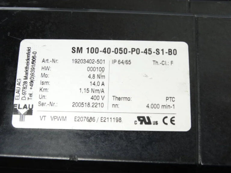 SCHNEIDER ELECTRIC SM-100-40-050-P0-45-S1-B0 SERVO MOTOR - SCHNEIDER ELECTRIC [3]