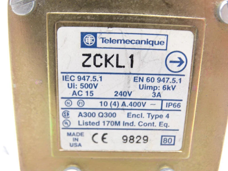 SCHNEIDER ELECTRIC ZCKL1 SWITCH | ZCKL1 Switch | Schneider Electric ZCKL1 Circuit Breaker - SCHNEIDER ELECTRIC [2]