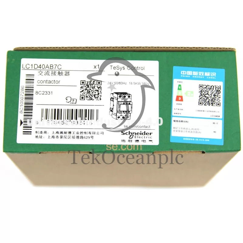 SCHNEIDER LC1D40AB7C AC Contactor 40A AC24V #te [6]