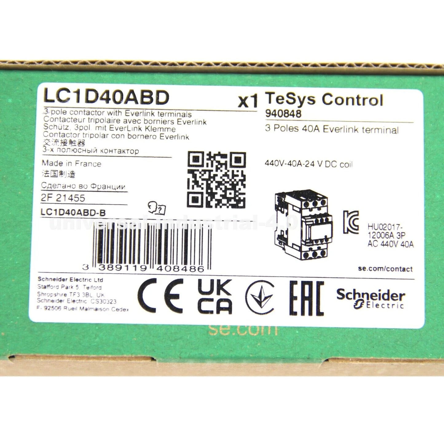 SCHNEIDER LC1D40ABD PLC Contactor - SCHNEIDER [2]
