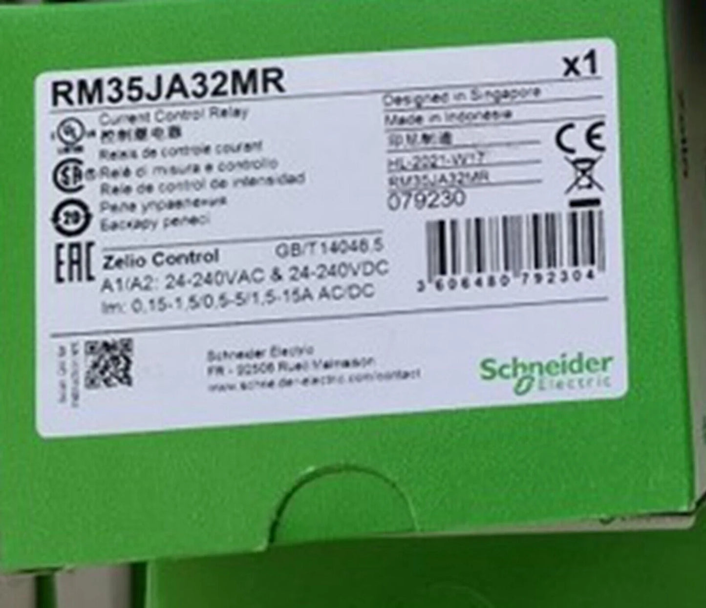SCHNEIDER RM35JA32MR Current Control Relay 250 V AC - SCHNEIDER [3]