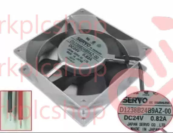 SERVO D1238B24B9AZ-00 DC24V 0.82A 2-Wire Aluminium Frame Inverter Cooling Fan [1]