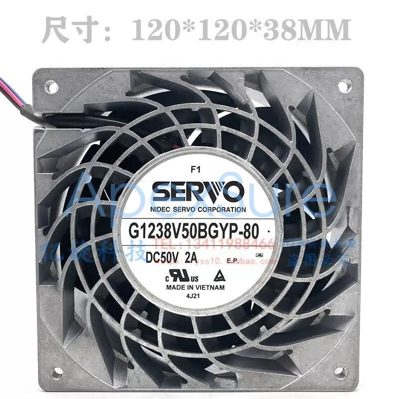 SERVO G1238V50BGYP-80 DC50V 2A 12038 Server Cooling Fan [1]