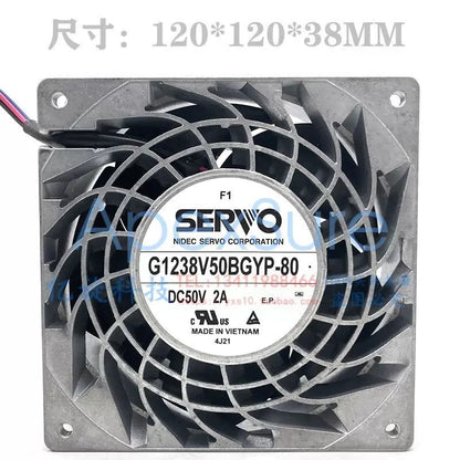 SERVO G1238V50BGYP-80 DC50V 2A 12038 Server Cooling Fan [1]