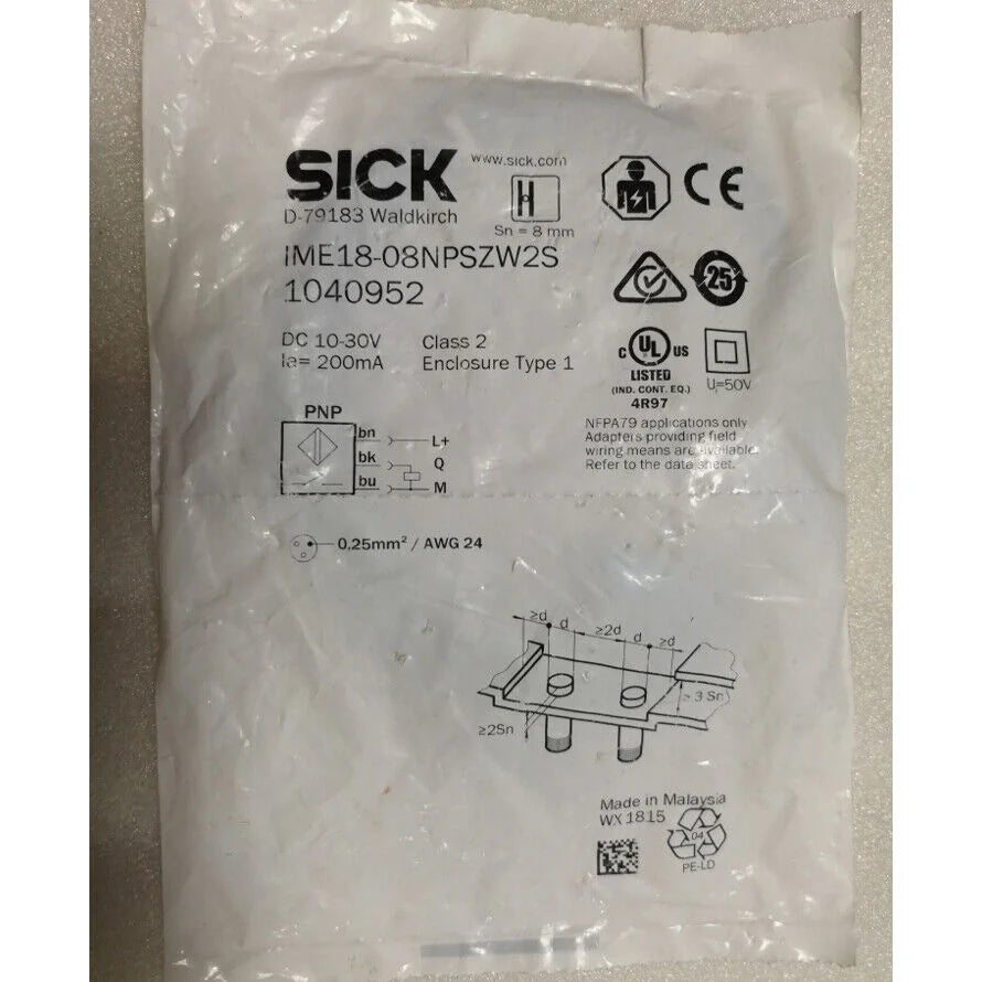 SICK Proximity Switch IME18-08NPSZW2S | High-Precision Switch for Industrial and Consumer Applications - SICK [2]