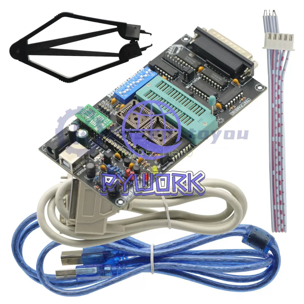 SPI 25xx EPROM programmer BIOS009 PIC,support 0.98d12,promotion clip PLCC32+SOIC [1]