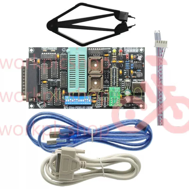 SPI 25xx EPROM programmer BIOS009 PIC,support 0.98d12,promotion clip PLCC32+SOIC [6]