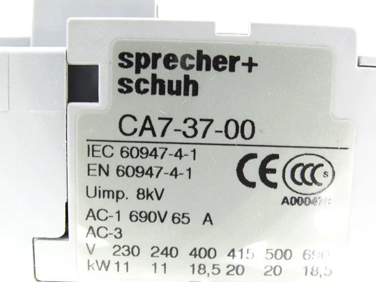 SPRECHER & SCHUH CA7-37-00-24Z CONTACTOR - SPRECHER & SCHUH [3]