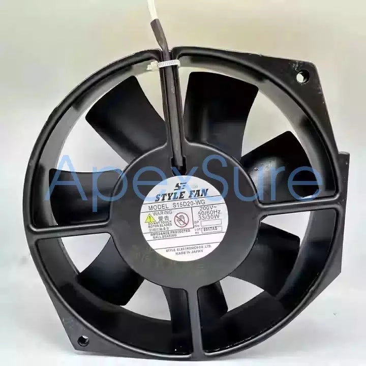 STYLE FAN S15D20-WG 200VAC 33/30W All Metal High Temperature Resistant Fan [3]