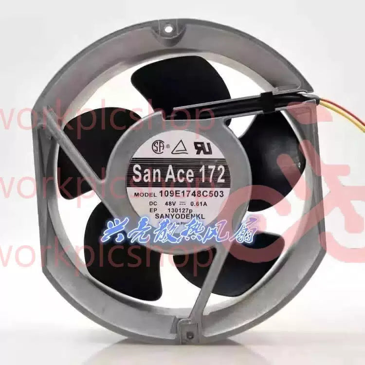 Sanyo 109E1748C503 DC48V 0.61A 172*172*51MM Large Airflow Cooling Fan [1]