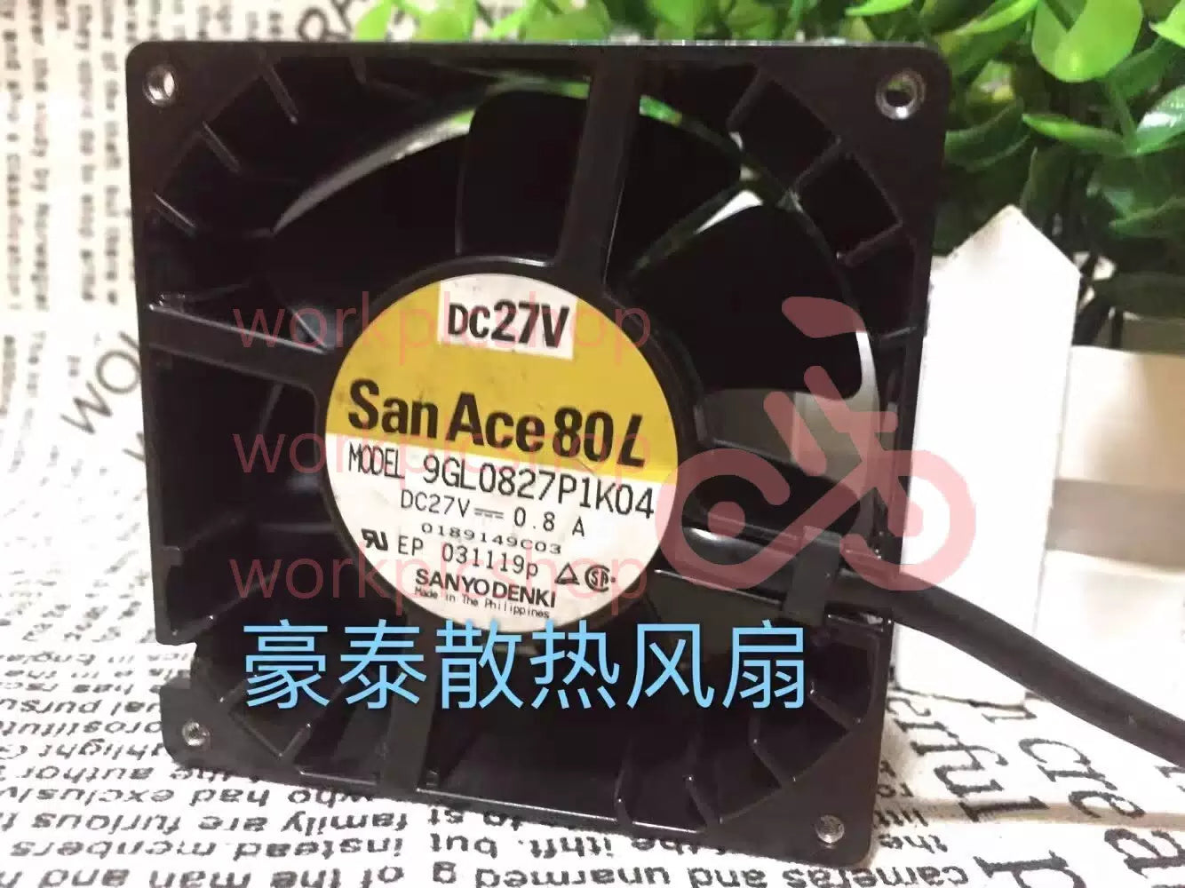 Sanyo 9GL0827P1K04 8038 DC24V 0.8A 8CM Cooling Fan [1]