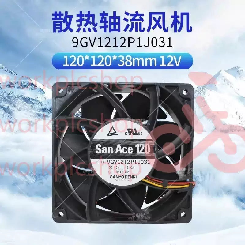 Sanyo 9GV1212P1J031 DC12V 3.0A 12038 4-Pin PWM Speed Control Cooling Fan [1]