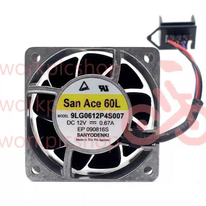 Sanyo 9LG0612P4S007 6025 DC12V 0.67A 60*60*25MM 4-Pin Cooling Fan [1]