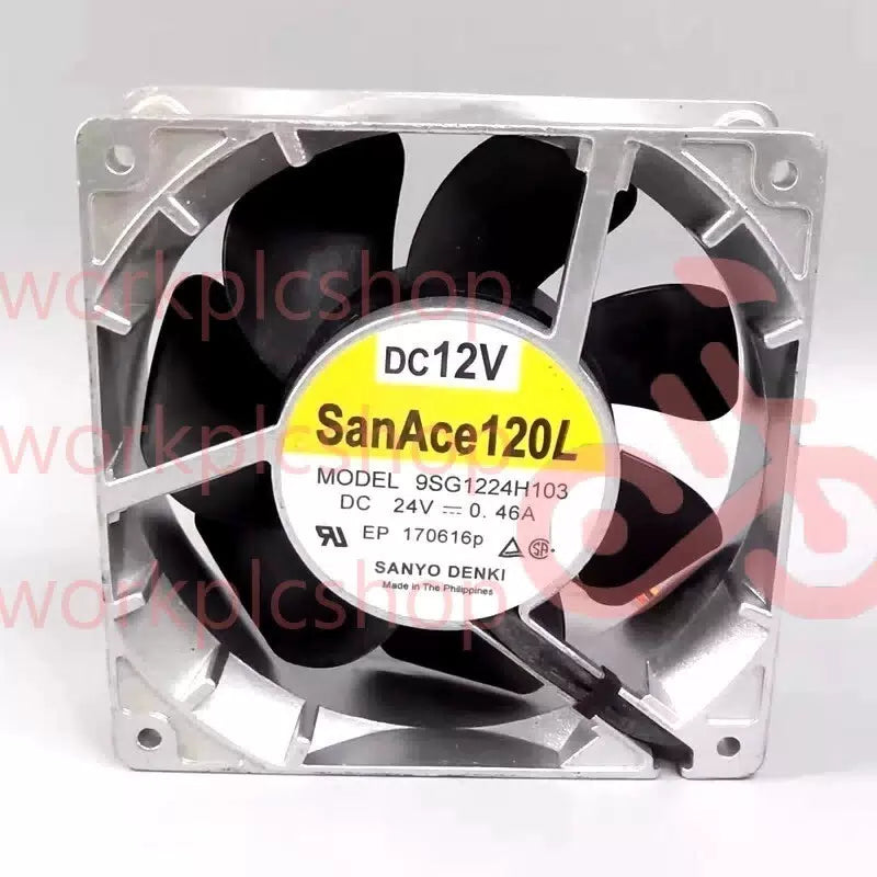 Sanyo 9SG1224H103 12038 DC24V 0.46A 12CM 3-Pin Silent Cooling Fan [1]