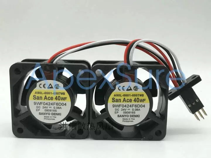 Sanyo 9WF0424F6D04 24v 4020 FANUC servo drive waterproof fan 40 * 40 * 20mm 6pin [1]