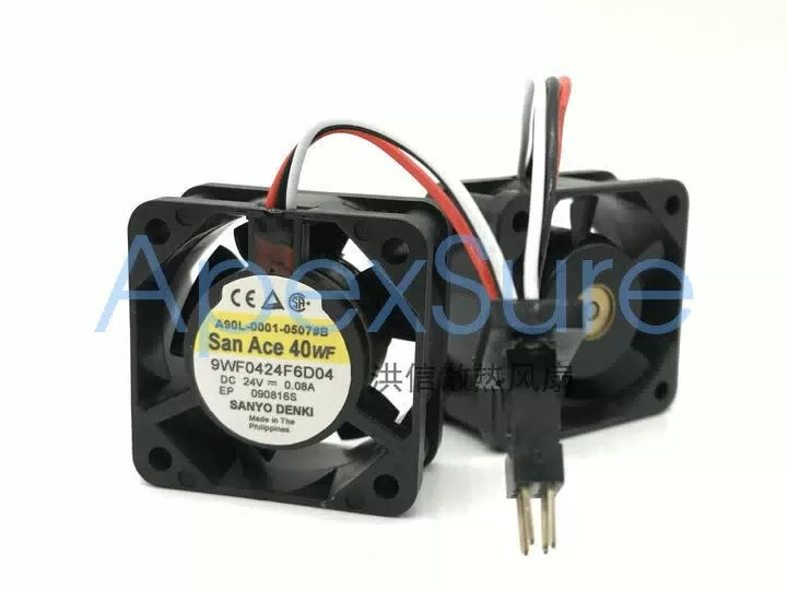 Sanyo 9WF0424F6D04 24v 4020 FANUC servo drive waterproof fan 40 * 40 * 20mm 6pin [3]