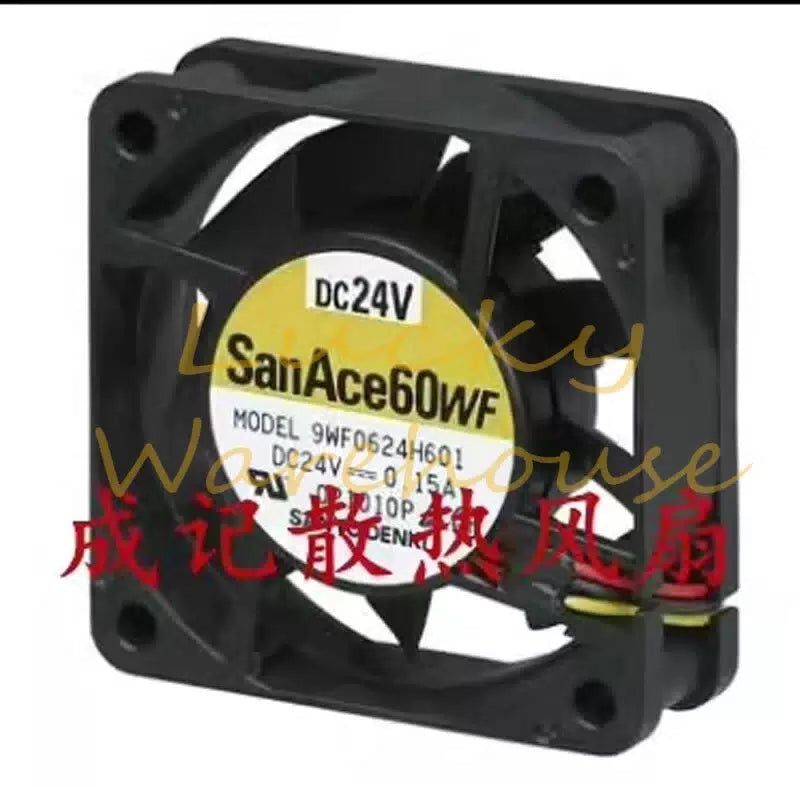 Sanyo 9WF0624H601 6020 DC24V 0.15A 6CM 3-Wire Cooling Fan [1]