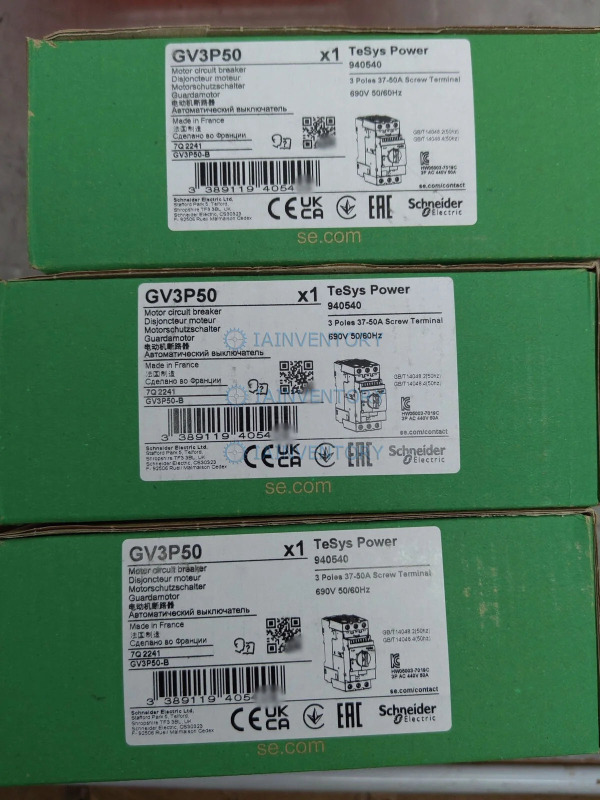 Schneider Electric GV3P50 Circuit Breaker Thermalmagnetic - SCHNEIDER ELECTRIC [1]