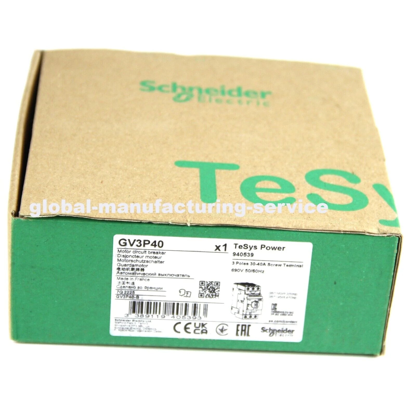 Schneider GV3-P40 30kW Circuit Breaker - SCHNEIDER ELECTRIC [1]