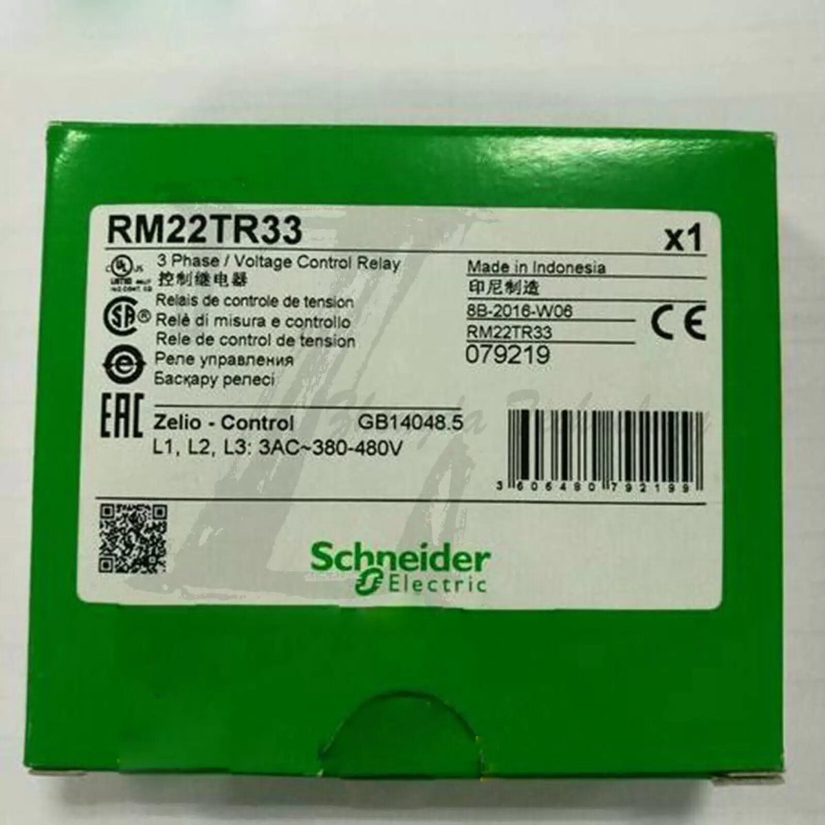 Schneider phase sequence overvoltage and undervoltage protection relay RM22TR33 - SCHNEIDER [1]
