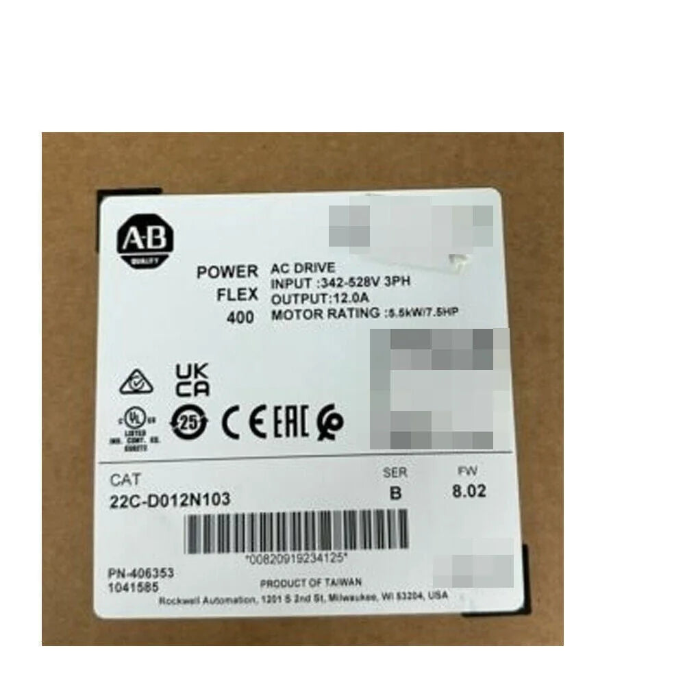 Sealed 22C-D012N103 PowerFlex 400 5.5kW 7.5HP AC Drive by Allen-Bradley - ALLEN-BRADLEY [1]