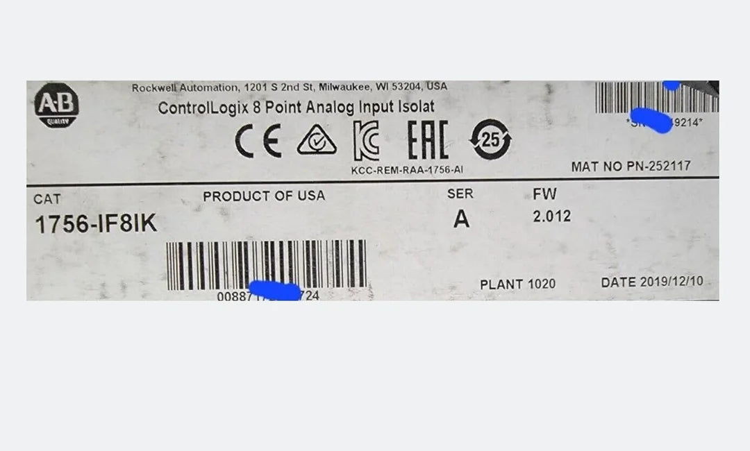 Sealed Allen-Bradley 1756-IF8IK Analog Input Module Isolator - ALLEN-BRADLEY [1]