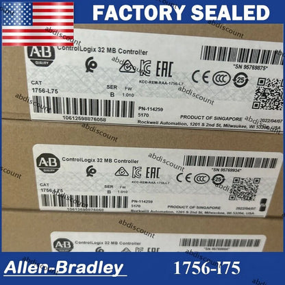 Sealed Allen Bradley 1756-L75 SER B ControlLogix 32MB Controller, New, High Capacity Controller for Automation Systems - ALLEN BRADLEY [1]