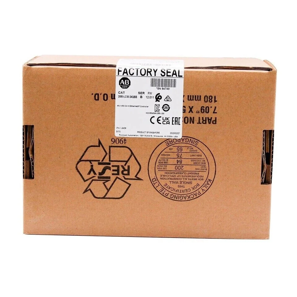 Sealed Allen-Bradley 2080-LC50-24QBB Micro850 24 EtherNet/IP Controller with 24V Input, 50A Output, IP67 Enclosure, 850W Power, 24 EtherNet/IP, Allen-Bradley Controller - ALLEN-BRADLEY [3]