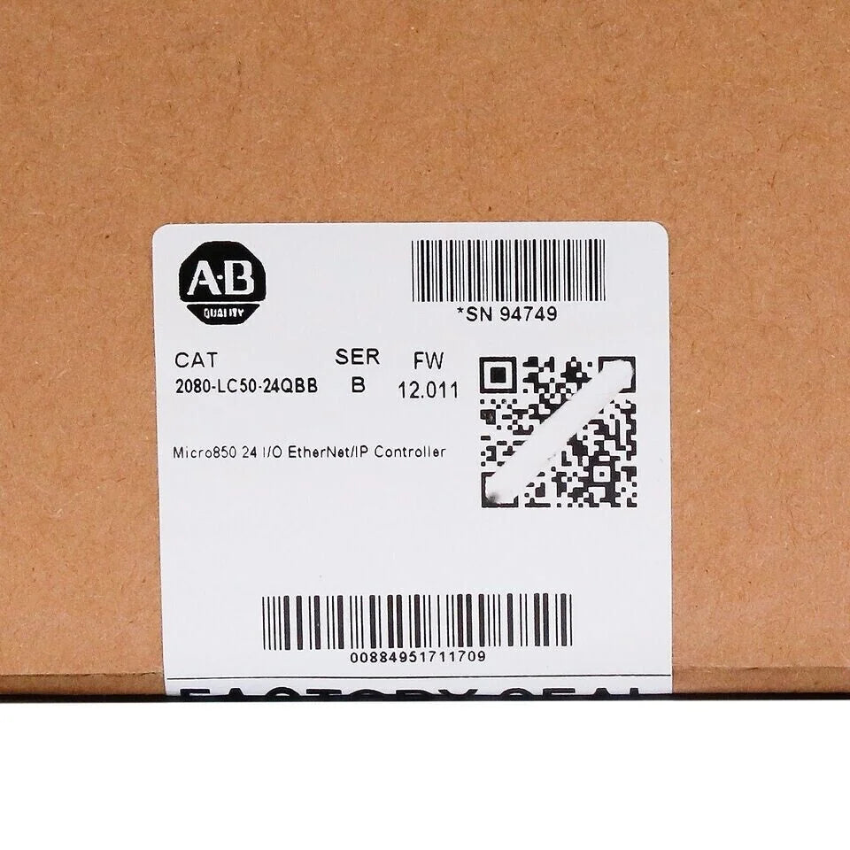Sealed Allen-Bradley 2080-LC50-24QBB Micro850 24 EtherNet/IP Controller with 24V Input, 50A Output, IP67 Enclosure, 850W Power, 24 EtherNet/IP, Allen-Bradley Controller - ALLEN-BRADLEY [5]