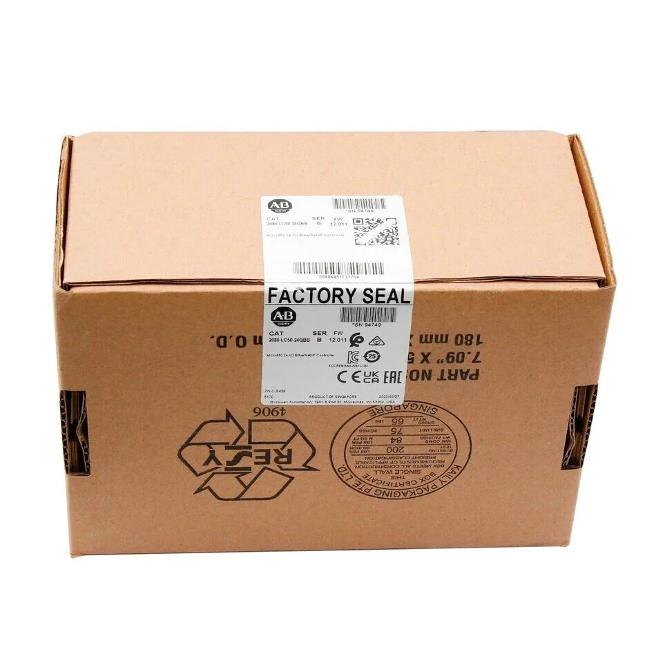 Sealed Allen-Bradley 2080-LC50-24QBB Micro850 24 EtherNet/IP Controller with 24V Input, 50A Output, IP67 Enclosure, 850W Power, 24 EtherNet/IP, Allen-Bradley Controller - ALLEN-BRADLEY [2]