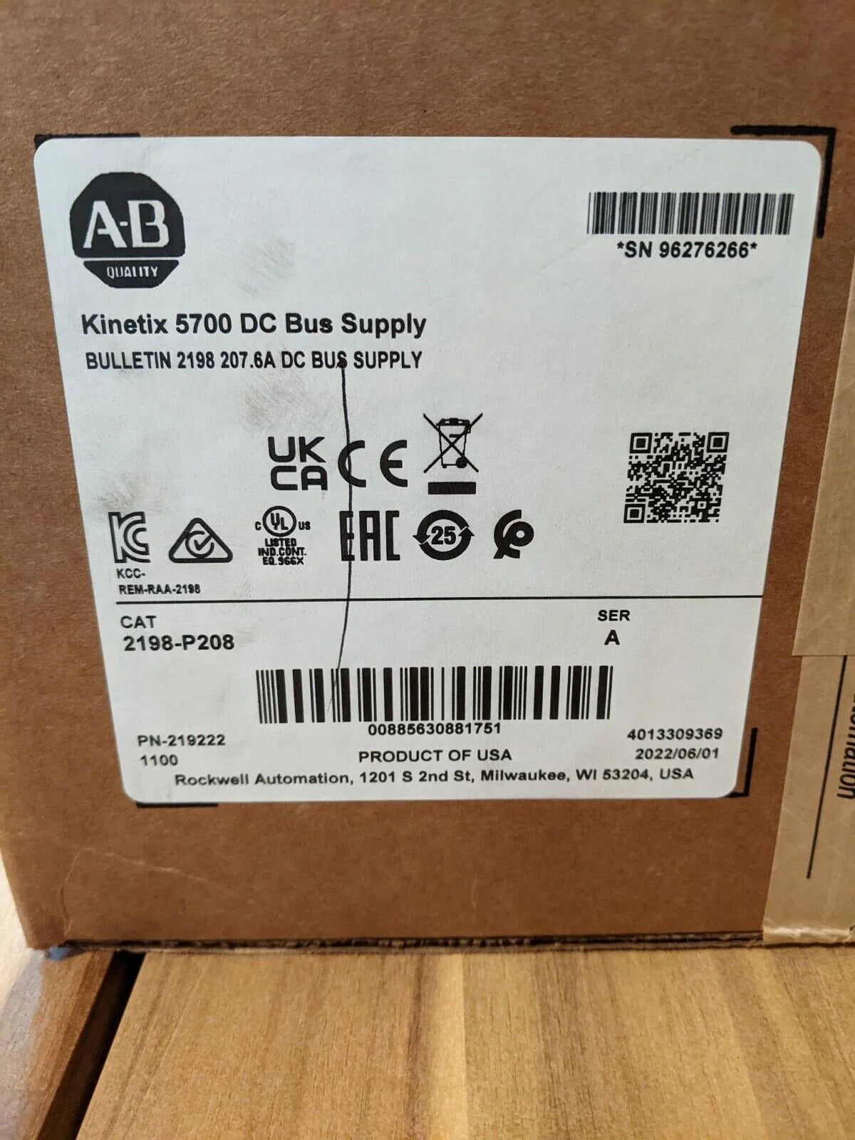 Sealed Allen Bradley 2198-P208 Kinetix 5700 Bus DC Power Supply - ALLEN BRADLEY [1]