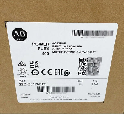Sealed Allen-Bradley 22C-D017N103 PowerFlex 400 AC Drive - ALLEN-BRADLEY [1]