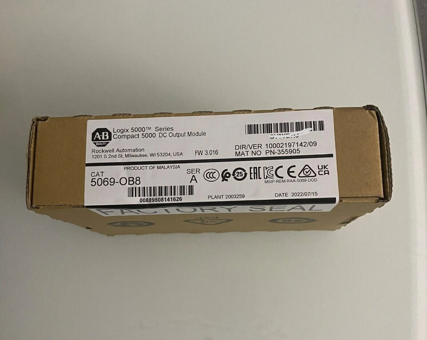 Sealed Allen-Bradley 5069-0B8 Compact DC Output Module - ALLEN-BRADLEY [1]