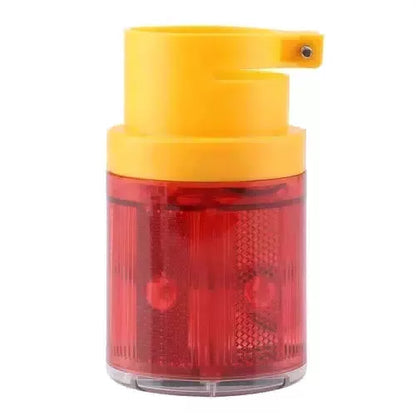 Solar Powered 6 LED Warning Signal Light Red/Yellow Flash Strobe Waterproof #u [3]