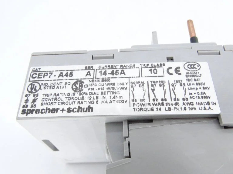 Sprecher & Schuh CEP7-A45-45-10 Relay Boot C loggers - SPRECHER & SCHUH [2]