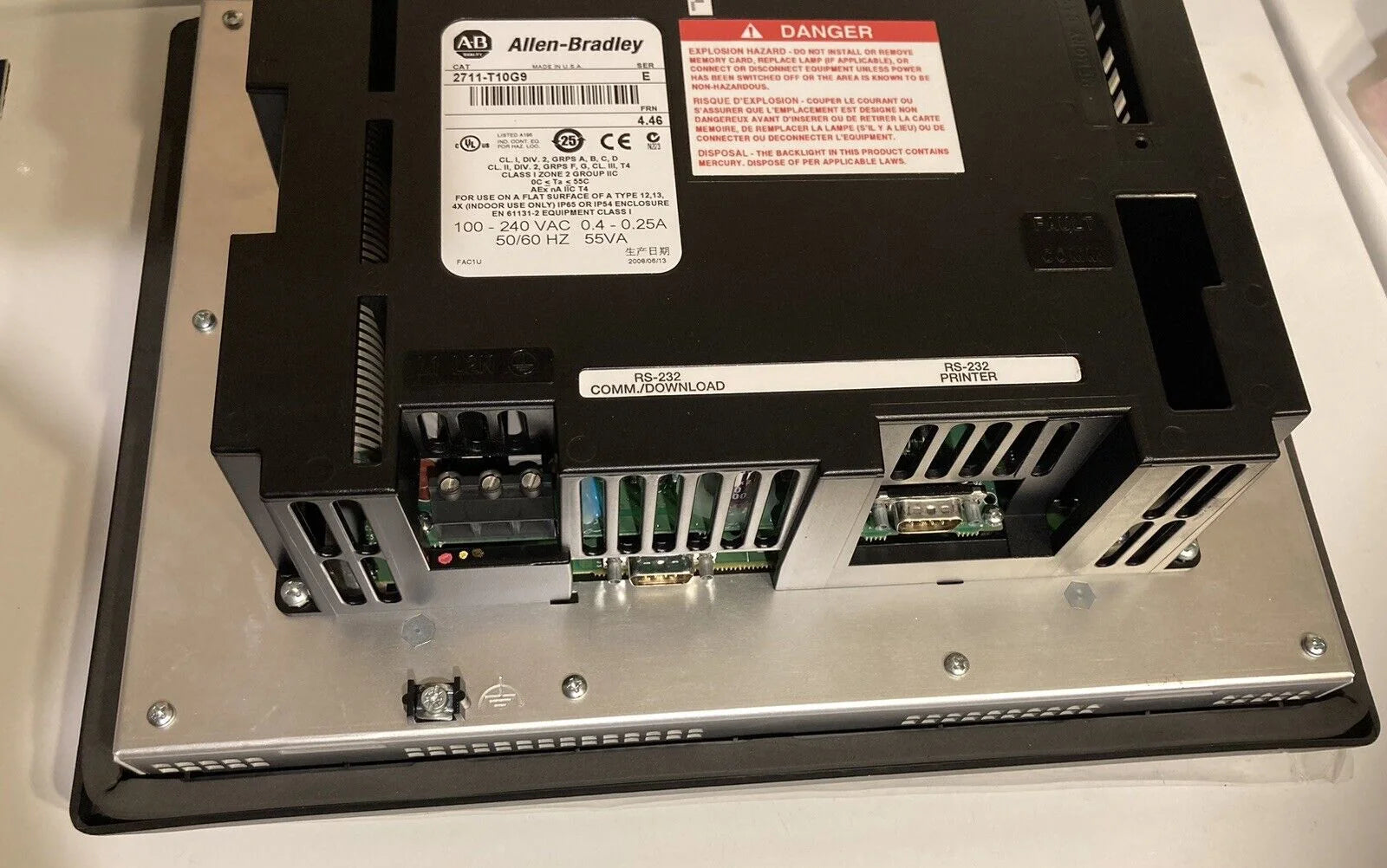 Surplus Allen Bradley PanelView 1000 2711-T10G9 Gray Touch - ALLEN BRADLEY [1]