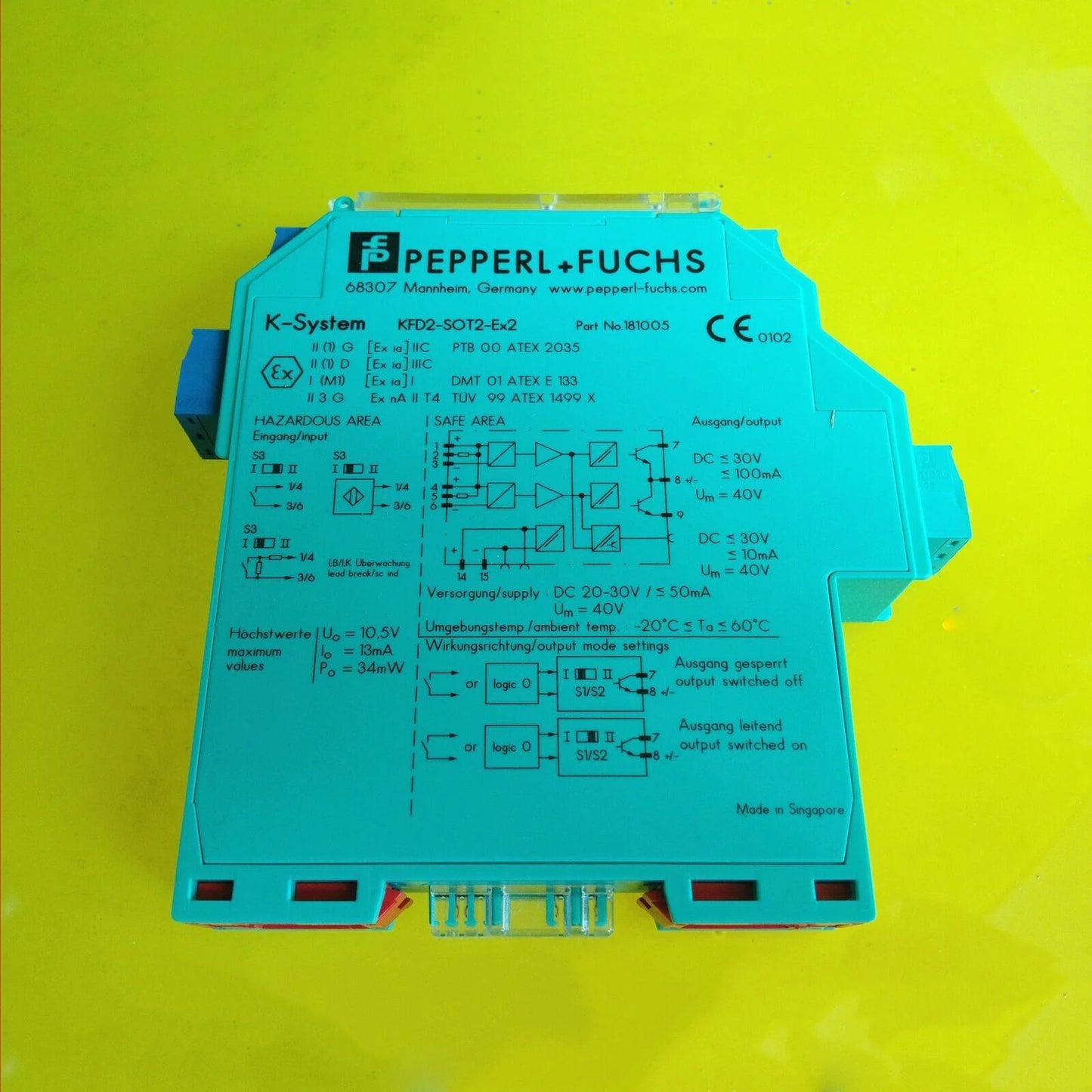 Switch Amplifier KFD2-SOT2-EX2 - PEPPERL+FUCHS [7]