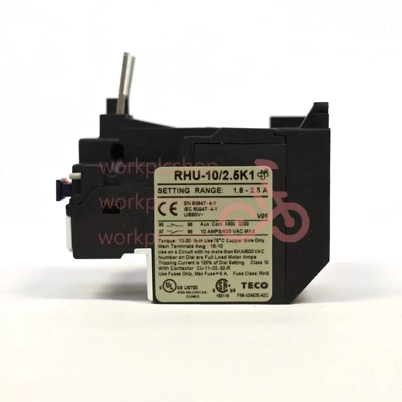 TECO RHU-10/2.5K1 Thermal Overload Relay, Current Range 1.8~2.5A [2]