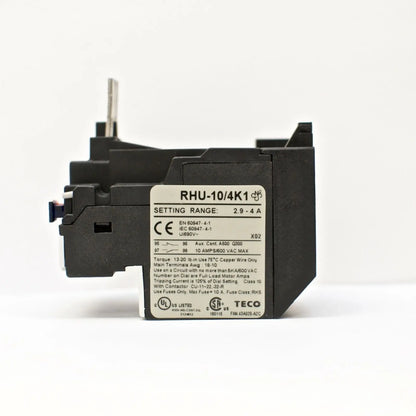 TECO RHU-10/4K1 Thermal Overload Relay, 2.9-4A Amp Range, High-Performance Overload Protection for Industrial and Residential Use - TECO [3]