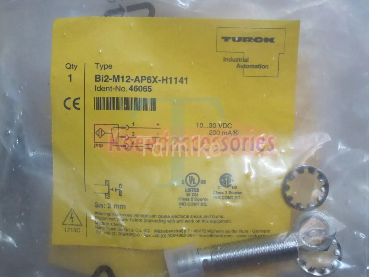 TURCK Proximity Sensor Bi2-M12-AP6X-H1141 Bi2M12AP6XH1141 1Pcs* [1]
