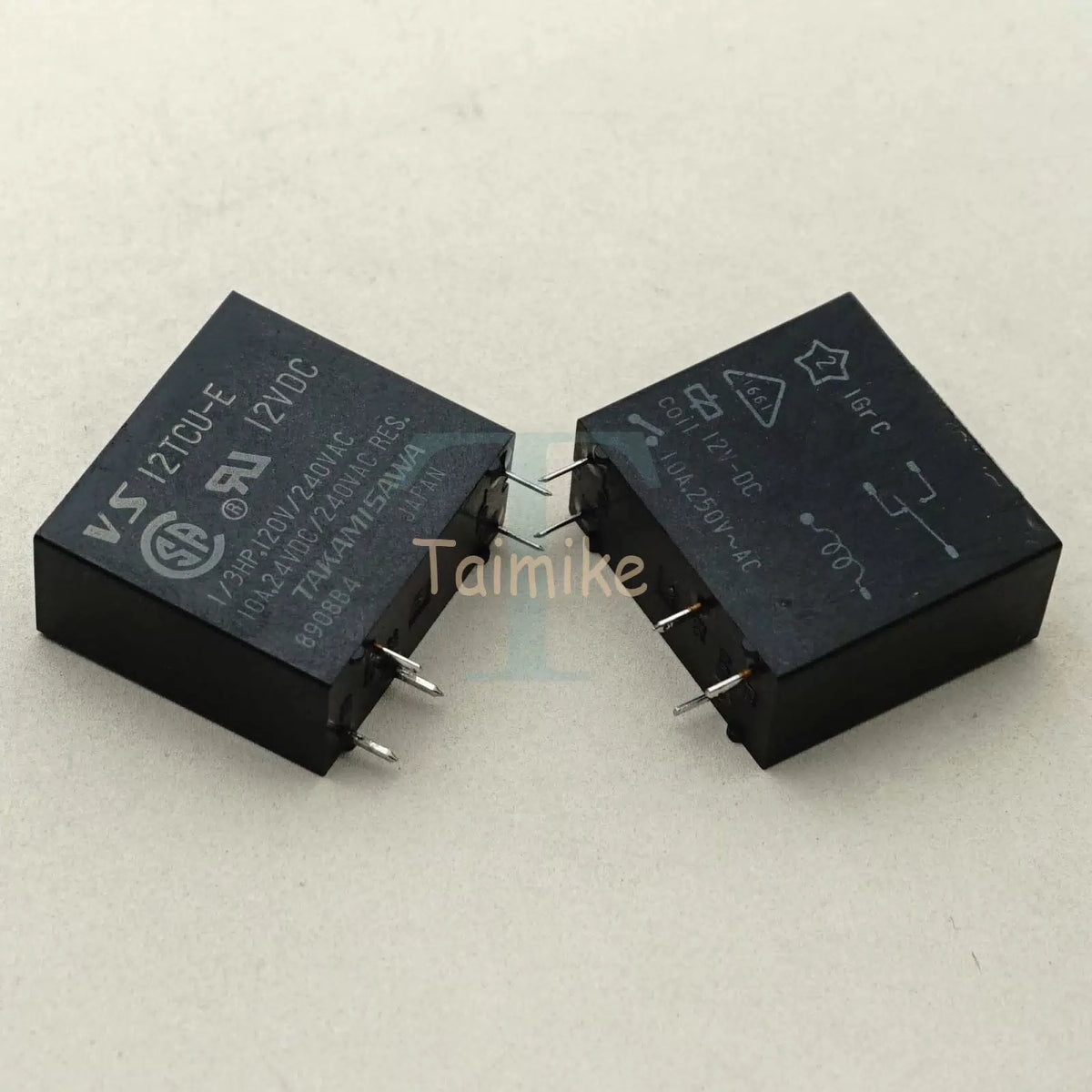 Takamisawa VS-12TCU-E1 12VDC SPDT 10A Power Relay 5 Pins x 5PCS [1]