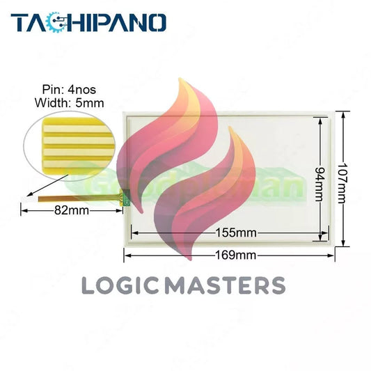 Touch Screen Panel for 6AV2 124-0GC01-0AX0 TP700 with Overlay 6AV2124-0GC01-0AX0 [2]