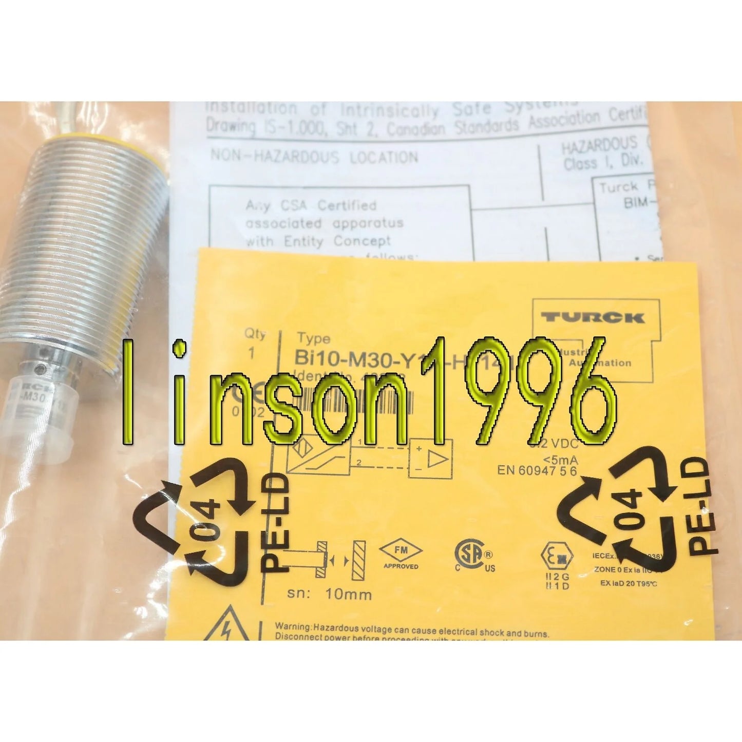 Turck Inductive Sensor Bi10-M30-Y1X-H1141 - TURCK [4]
