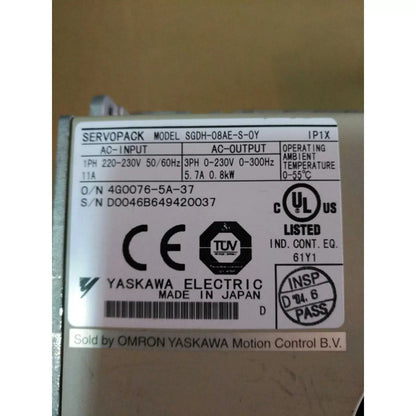 US FREE TAX Yaskawa SGDH-08AE-S-OY AC Servo Drive SGDH08AESOY #u [3]