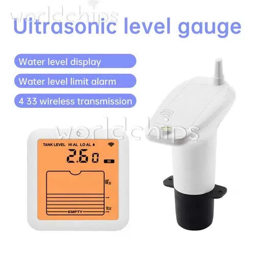 Ultrasonic Water Tank Level Meter Liquid Level Monitor HighLow Water Level Alarm [1]