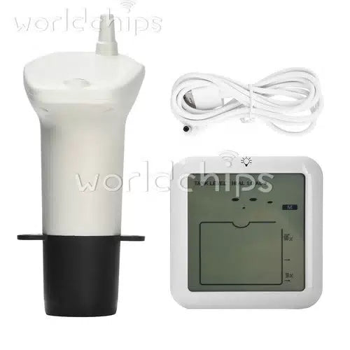 Ultrasonic Water Tank Level Meter Liquid Level Monitor HighLow Water Level Alarm [2]