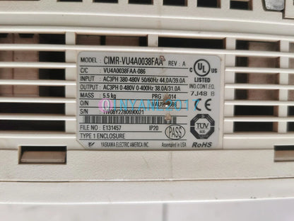 Used 1PCS Yaskawa Inverter 15KW/18.5KW CIMR-VU4A0038FAA - YASKAWA [1]
